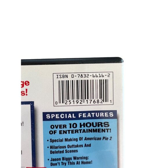 American Pie 2 Collector’s Edition DVD Widescreen Unrated Movie Pre-Owned - Picture 3 of 4
